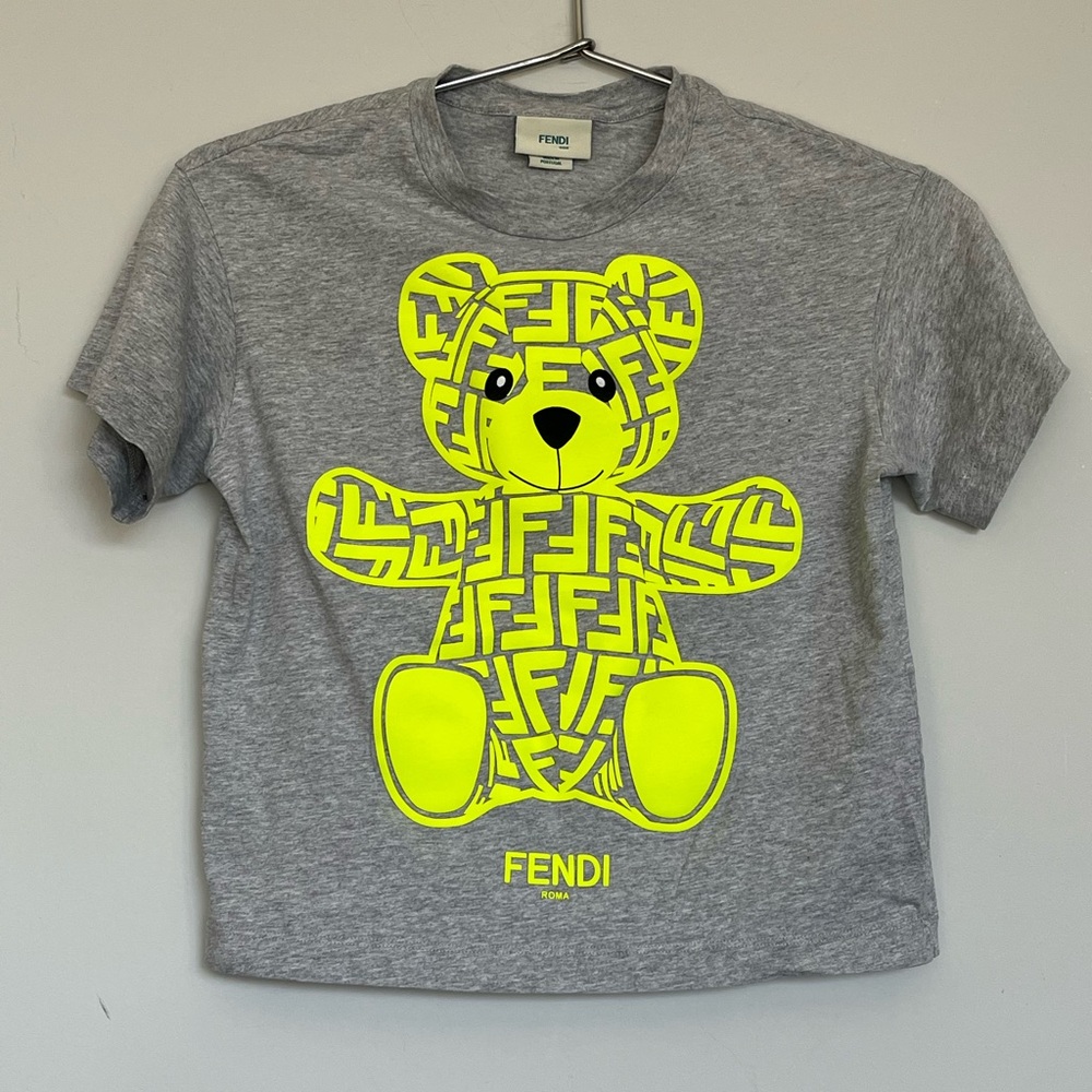 Fendi Embossed Monogram Bear T-Shirt